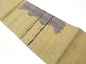 抽象横線模様織出し袋帯